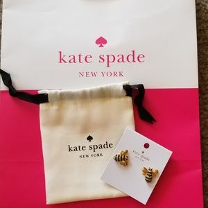 Kate Spade Pave Bee Stud Earrings